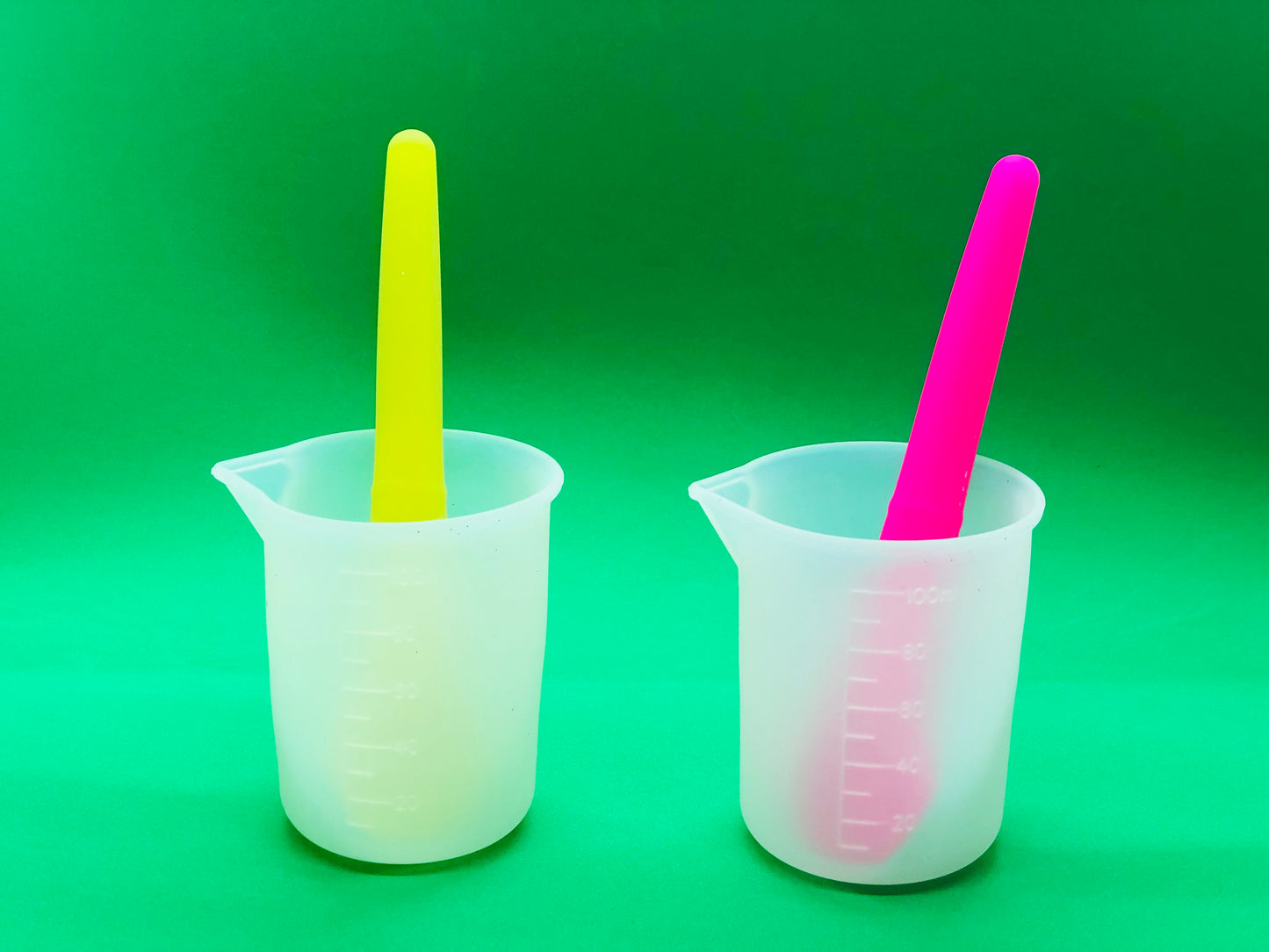 Silicone Resin Measuring Cup 2-Pack (100ML)