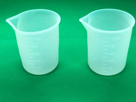 Silicone Resin Measuring Cup 2-Pack (100ML)